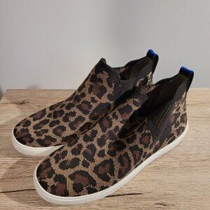 Rothy's The Chelsea high-top sneakers in the Wildcat leopard SZ 10